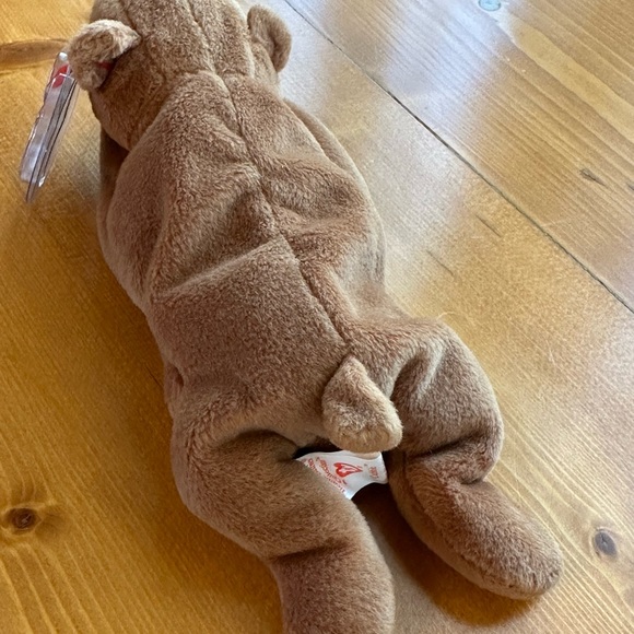 Ty Beanie Baby 1993 Cubbie The Bear PVC PELLETS, With Tag ERRORS RARE - Picture 5 of 11